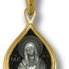 Medalion din argint aurit cu Maica Domnului